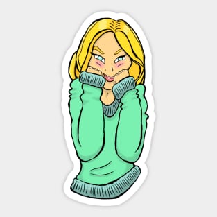 Sweater Girl Sticker